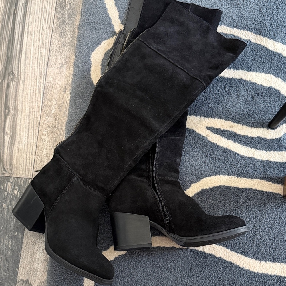 Steve Madden Black Over the Knee Boots